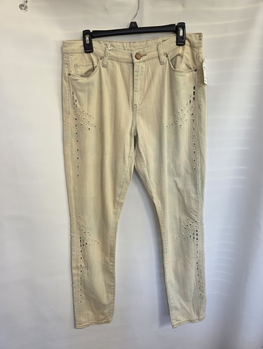 Blank NYC Skinny Classique Embroidered Distressed Jeans Women's Size 31